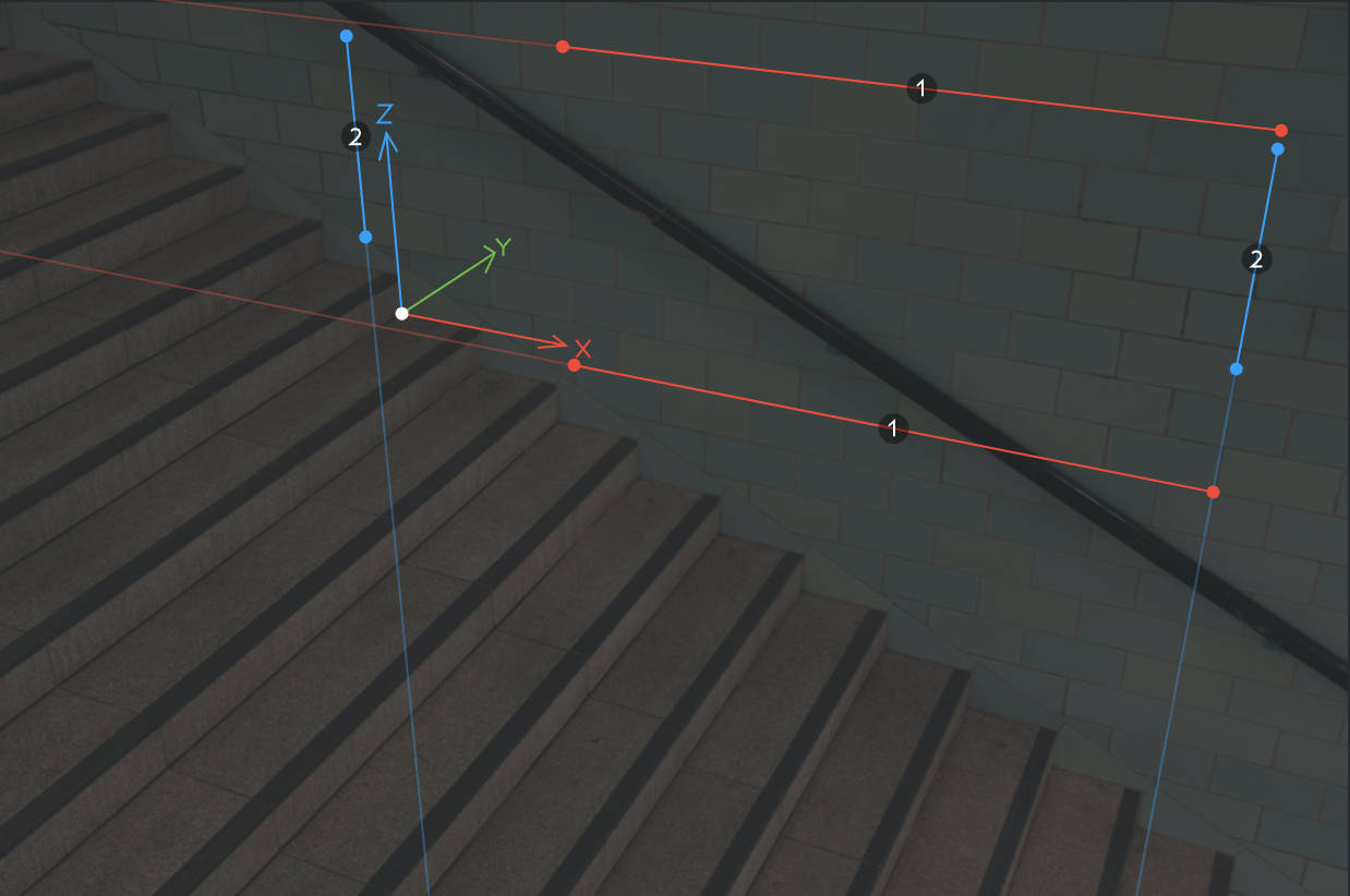 Moving vanishing point controls independently with rectangle mode turned off
